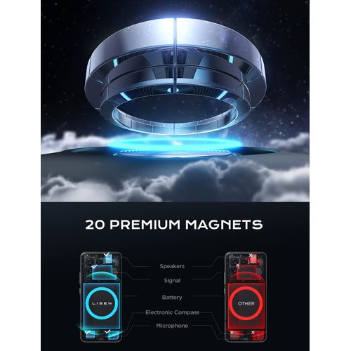 LISEN for MagSafe Car Mount Charger, 15W Wireless Charger for Car Magnetic Phone Holder Mount, Phone Mount Holder for Car Vent Wireless Charer Fits iPhone 16 Pro Plus Max 15 14 13 12 Magsafe Case