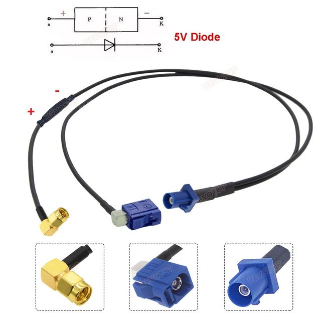 Y Type 1 to 2 Splitter HSD LVDS Cable 4 Pin Code Z to Z Female & Z Male  Connector Wire Video Line,Connector Can be Customized