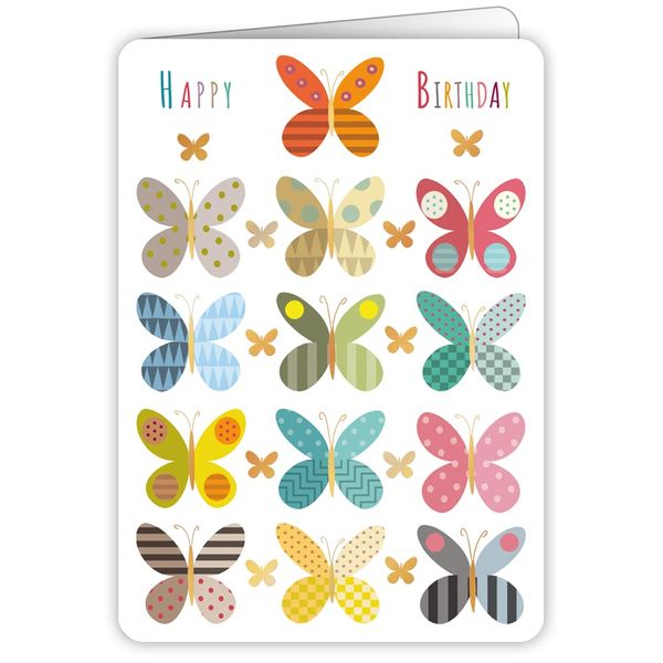Quire Colourround Card Butterflies