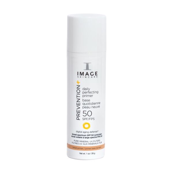 IMAGE Skincare, Prevention+ Daily Perfecting Primer SPF 50, Zinc Oxide Face Priming Sunscreen Lotion, 1 oz