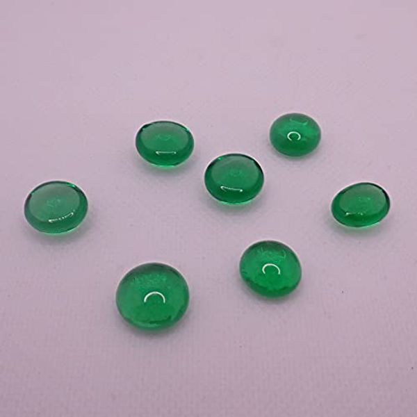 Approx. 0.6 inch (15 mm) Crystal Glass Tablets (Green) 100 Tablets