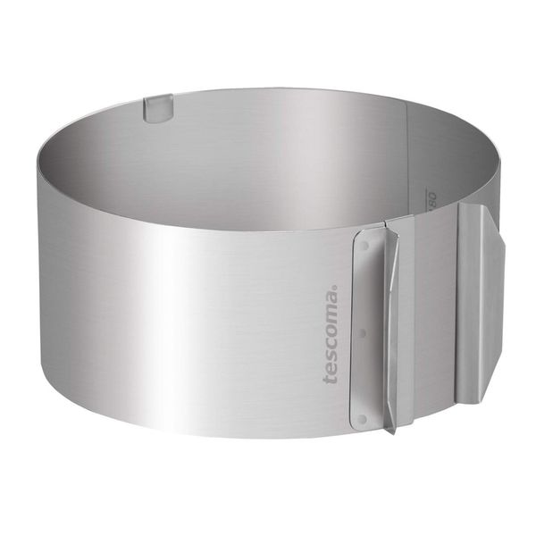 Tescoma Round Adjustable Baking Frame Ø 16-30 cm Delicia, Assorted, 19.7 x 9.2 x 19.8 cm