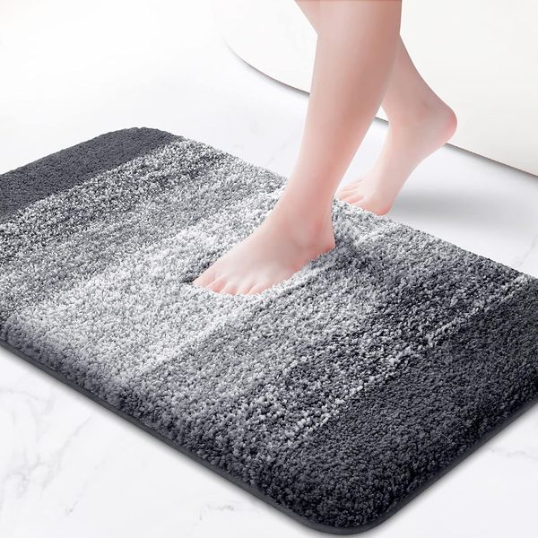 KMAT Bathroom Rugs Bath Mat 16"X24" Luxury Soft Shaggy Absorbent Bathroom