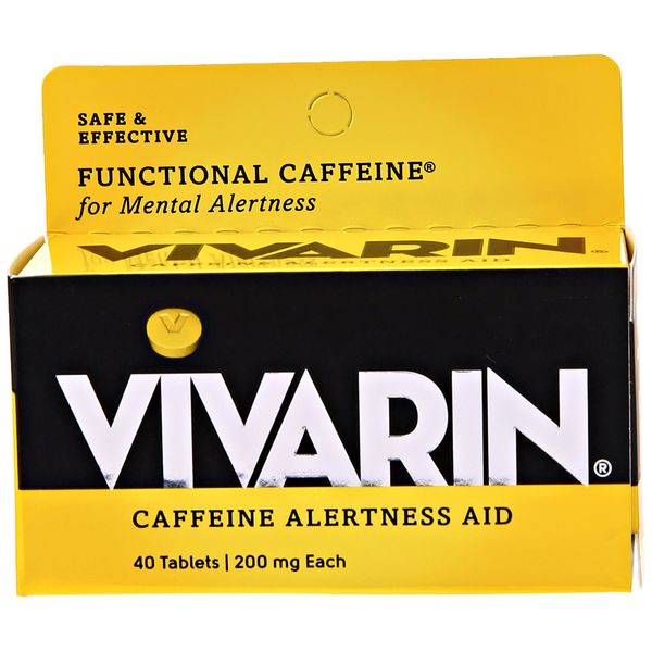 Vivarin Caffeine Alertness Aid Tablets, 40 Count