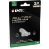 Emtec USB3.2 Typ-C Dual D280, 32 GB