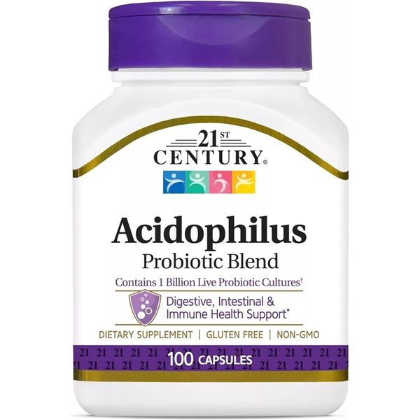 ( 3 Pack ) 21st Century Acidophilus Probiotic Blend, 100 Capsules Each