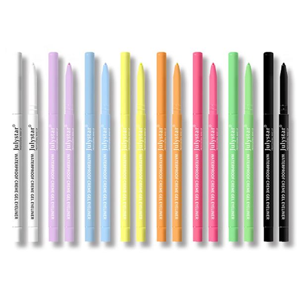 Eyeliner Pencil Set, MKNZOME 8 Colours Gel Eyeliner Pen Waterproof Coloured Eye Liner Long Lasting Eye Liner Pen Eye Makeup Gifts for Women Girls Xmas Birthday Wedding Party Cosplay