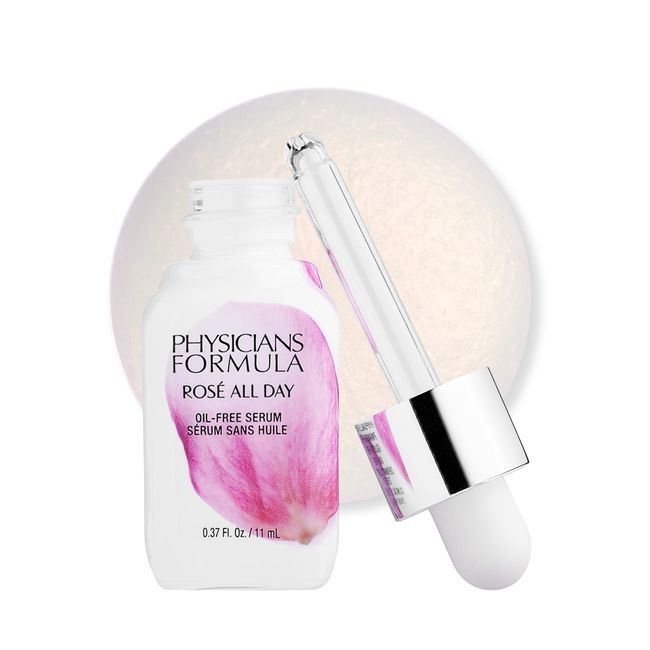 Physicians Formula Rose All Day Oil-Free Serum, Tightens, Brightens, Dermatologist Tested, Clinicially Tested