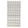 Number Gold [Sticker Sheet] Glitter Letter Sticker/Gold