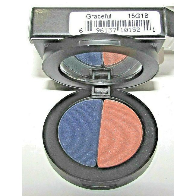 Youngblood Perfect Pair Mineral Eyeshadow Duo Graceful (peach/blue) New in Box