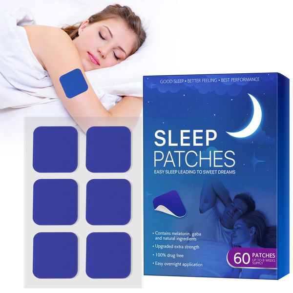 Sleep Patch 60pcs Natural Sleep Patches,Auxiliary Patches to Improve Sleep Quality,Upgraded Deep Sleep Patches for Adults Kind Patches Sleep