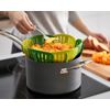 Joseph Joseph Bloom Folding Steamer Basket for Vegetables, compact storage - Green, 4