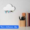 EQLEF Cloud Key Hook for Wall, Cloud Strong Magnetic Key Holder Adhesive Hook Keys Magnet Holder 2 PCS (2)