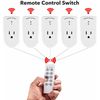 BN-LINK 5 Pack Wireless Remote Control Outlet Switch Power Plug In for lights