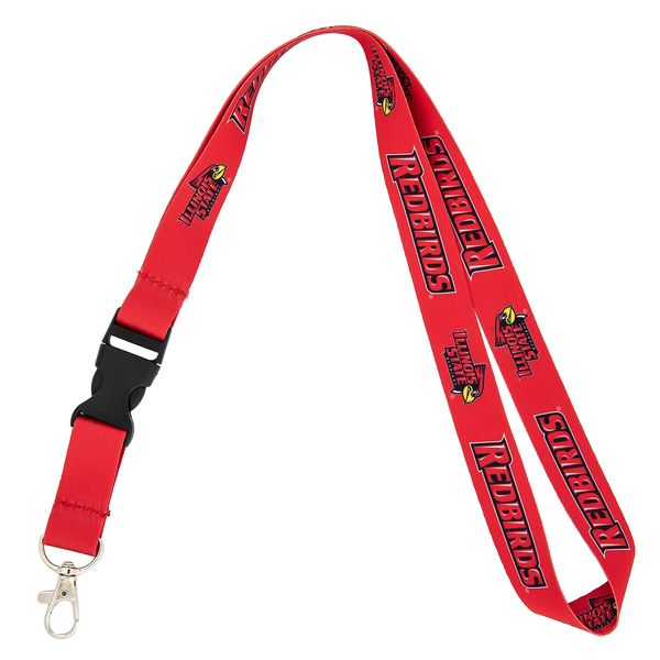 Desert Cactus Illinois State University Redbirds ISU Car Keys ID Badge Holder Lanyard Keychain Detachable Breakaway Snap Buckle (Red)