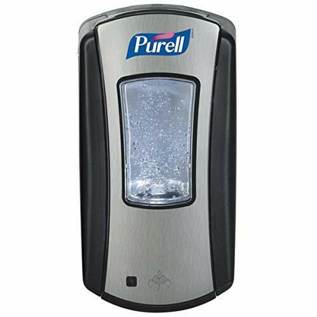 PURELL LTX-12 Touch Free Dispenser, Brushed Chrome/Black