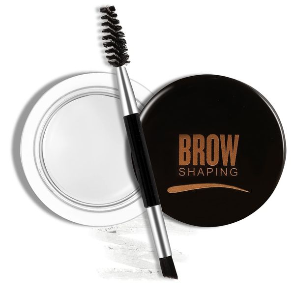 Boobeen Brow Pomade, wasserfeste Augenbrauen-Gel-Creme für natürliche Augenbrauen, Augenbrauen-Styling-Seife mit Brauenpinsel, aufbaubar & lang anhaltend