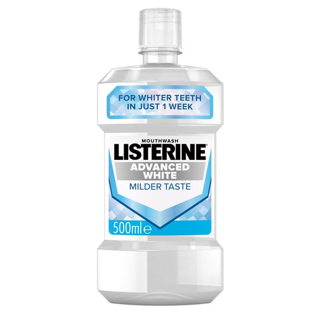 Listerine Advanced White Milder Taste Mouthwash 500ml