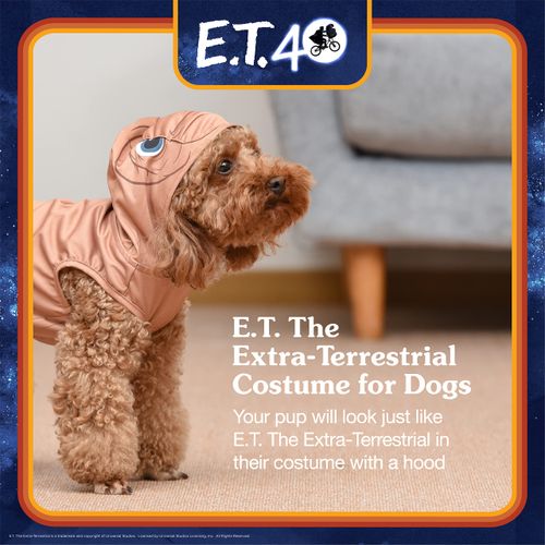 Universal Studios Horror The Extra-Terrestrial 40th Anniversary Dog Costume - Officially Licensed Halloween Costumes for Dogs, Size Medium