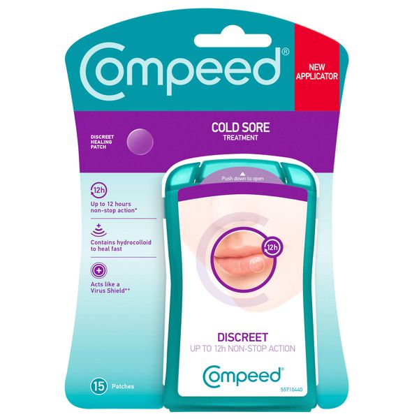 Compeed Cold Sore Patch, 30 Patches (2 Packs of 15 Patches)