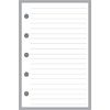 Mini Size Notes Pages Planner Insert, Sized and Punched for Filofax Mini Notebook (2.75" x 4.25")