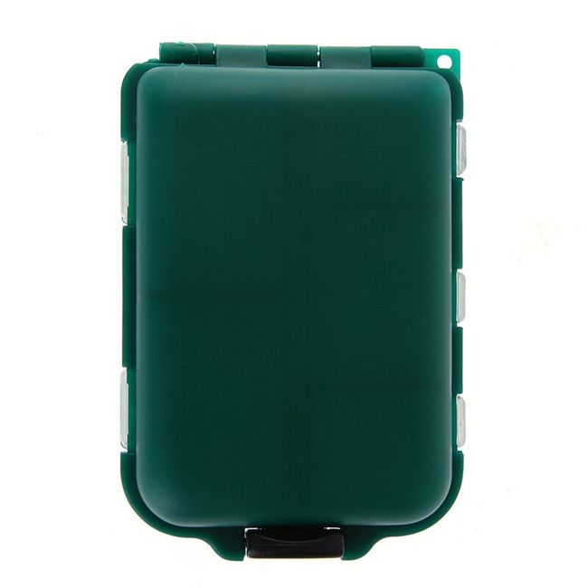 Mini Fishing Box 10 Pockets Storage Foldable Tackle Bait Hook 9.9 x 6.5 x 3  CM