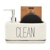 Soap Pump & Sponge Caddy Set, 7" x 6.5"