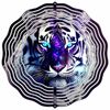 Black and White Tiger Novelty Metal Wind Spinner