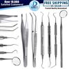 Diagnostic & Tartar Removal 6Pcs Kit Dental Examination Tools Set for Students