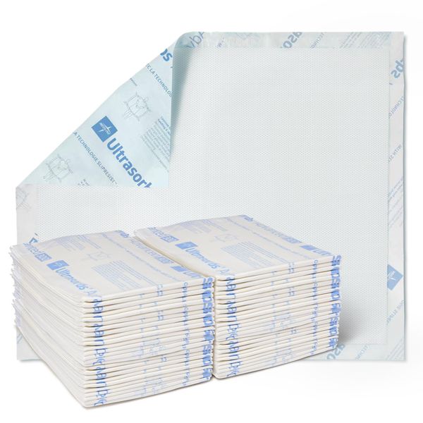 Medline Ultrasorbs Advanced Premium Disposable Underpads with SlipResist Technology, 30 x 36 Inches (Pack of 70), Large Incontinence Bed Pads, Super Absorbent Anti-Slip Surface Protection