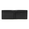 bugatti City Line Coin Wallet with Flap 4 CC Black, black, Classic leather flip top wallet