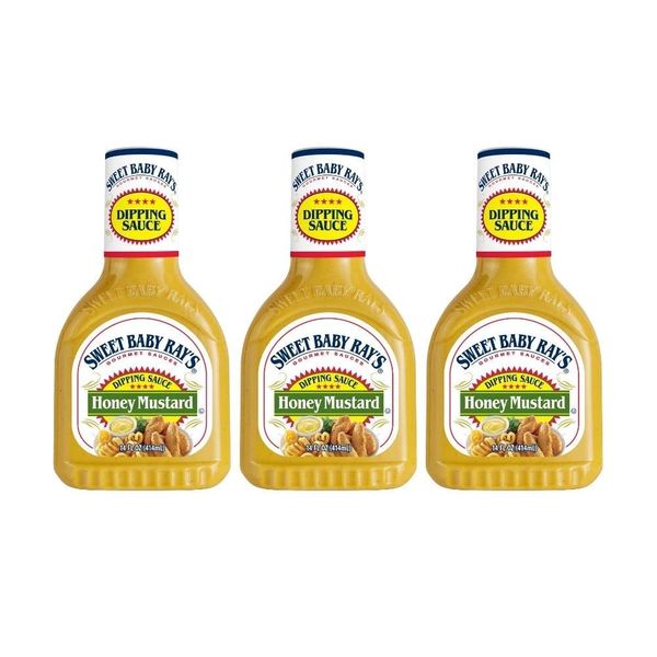 Sweet Baby Ray's Honey Mustard Dipping Sauce, 14 OZ (Pack of 3)