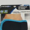 Pro Strength Black Blue Workout Gloves Padded Adjustable Women's Medium