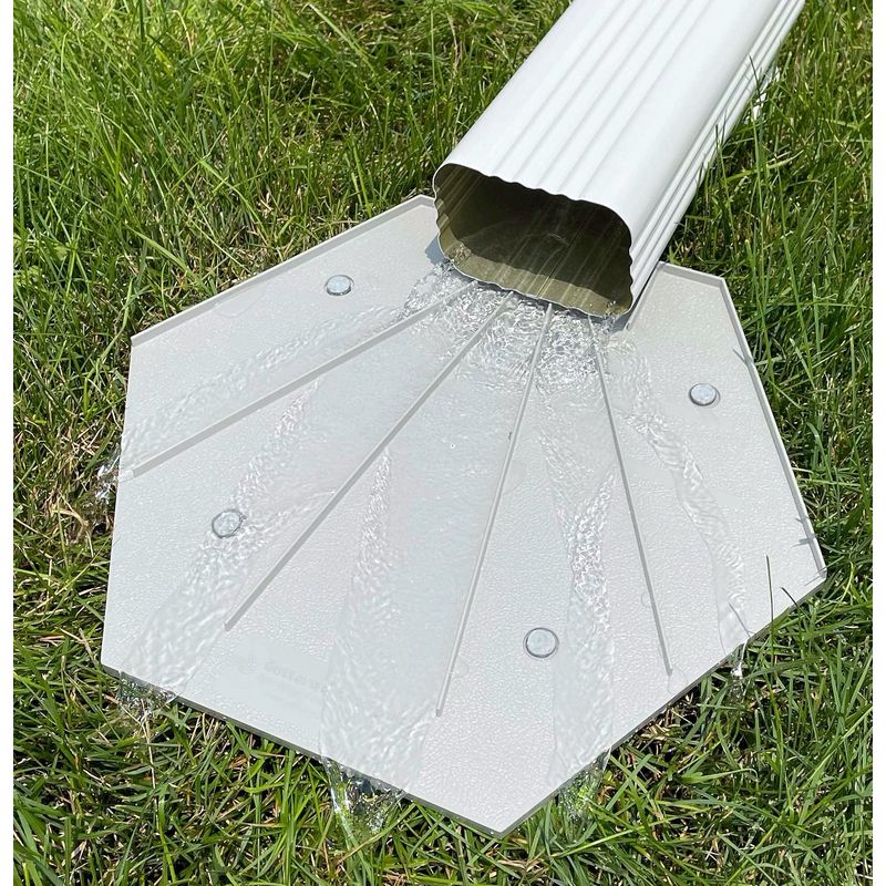 Gutterworks Mfg Inc. Rain Gutter Components Downspout Splash Block with ...