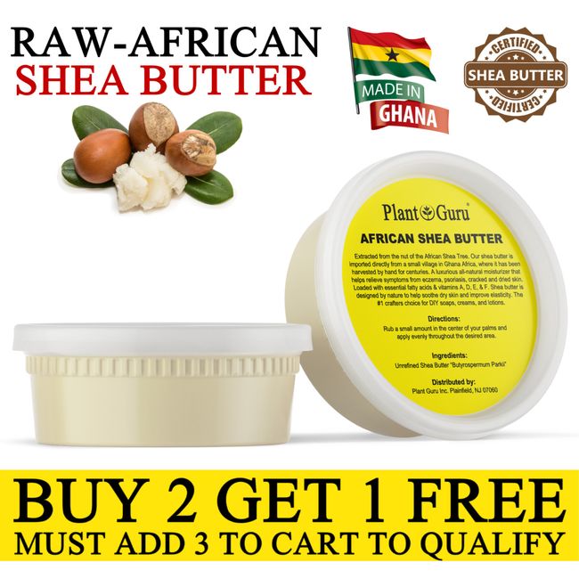 Raw African Shea Butter 8 oz. IVORY 100% Pure Organic Unrefined Natural Ghana