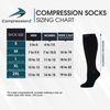 CompressionZ 20-30 mmHg Knee High Compression Socks, White, S