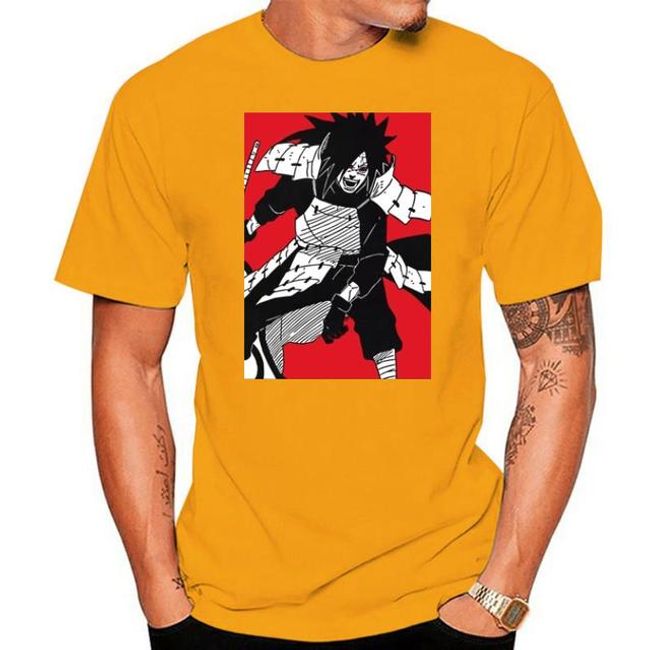 Uchiha-Madara T-shirt cool casual men o-neck, [03] Men blue, [07] XXL