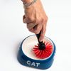 SAUBA Futta Cleaning Brush for Feeding Bowls, Dog and Cat Bowl Brush for Removing Food Residues, Special Cleaning Brush for Food and Water Bowls