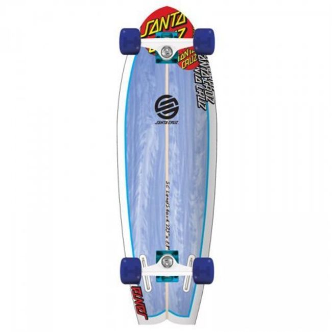 Santa Cruz Skate Land Shark Sk8 Powerply Complete Skateboard, 8.8 x 27.7 - Inches