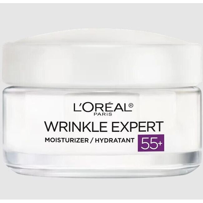 L'Oreal Paris 55+ Moisturizer Anti-Aging Face Moisturizer Wrinkle Expert 1.7 oZ