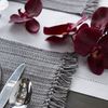 DII Variegated Tabletop Collection, Placemat Set3x19, Gray, 6 Piece