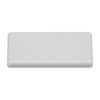 sourcing map Standard Plastic Rectangle Aluminum Extrusion End Cap Gray White 20x40mm 24pcs