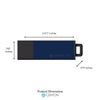 Centon Electronics DataStick Pro2 USB 2.0 Flash Drive, Portable USB Drive, Durable Casing, Versatile USB Stick, 32 GB Storage Capacity, Marble-Bubblegum