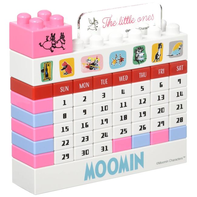 Marimo Craft MOM-416 Moomin Block Calendar, Little Ones W 4.7 x H 4.8 inches (12 x 12.2 cm)