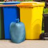 Compostable Trash Bags, 13-15 Gallon Biodegradable Trash Bags Recycled Garbage Bags Unscented Wastebasket Liners for Kitchen Office(75 Counts, Blue)