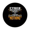 Cyber Security A Person IT Tech Cybersecurity Professional PopSockets Adhesive PopGrip