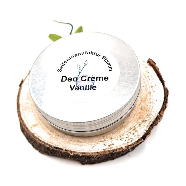 DEOCREME "Vanille" vegan, warm, weicher Duft plastikfrei,50 ml