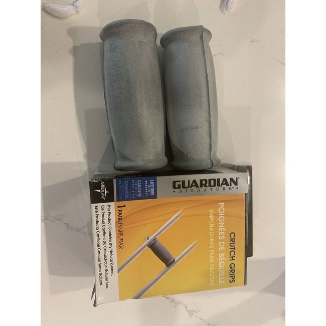 GUARDIAN Signature Crutch Grips - One Pair - 4" x 1.5" - Gray - G00017 Midline