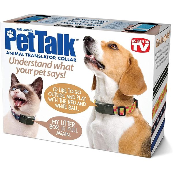 Prank PET TALK fake Gag Funny PARODY Gift Box dog cat collar Joke PetTalk