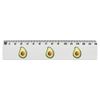 'Avocado Half' 15cm (6 Inch) White Plastic Ruler (RL00037931)